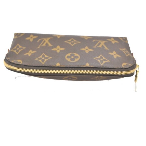 LOUIS VUITTON Pochette Cosmetic Pouch Monogram Leather Brown BN - Picture 6 of 14